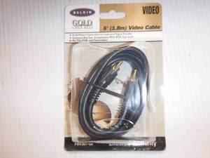 lot 34 image: Belkin 6 RCA Video Cable  Approximately 75 Cables 