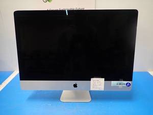 lot 5 image: Apple&nbspiMac15,1 A1419 AIO PC &nbspINTEL CORE I5-4690 3.5 Ghz  32GB DDR3 SDRAM  251GB SSD  Includes IOS and power cable  Chip in side of screen