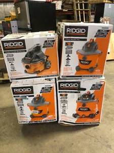lot 11 image: Lot of Assorted WetDry Shop Vacs Various Models and Conditions     Customer Returns See Pictures