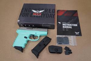 lot 1E image: SCCY CPX-2 9mm Semi-Auto Pistol - StainlessBlue - 2 Magazines