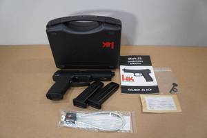 lot 1 image: Heckler & Koch Mark 23 .45 ACP Semi-Auto Special Operations Pistol - 3 Magazines