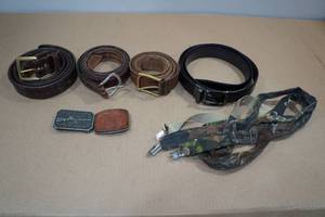 lot 93 image: Assorted Belts and Suspenders