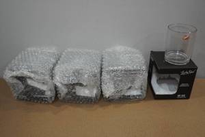 lot 142 image: 4 Lucky Shot 10oz Whiskey Glasses with Embedded Bullets