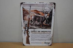 lot 151 image: Metal Savage Sign