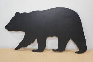 lot 152 image: Laser Cut Steel Bear Sign