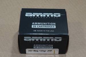 lot 214 image: 20 Ammo Inc .357 Mag 125 Gr JHP Ammo