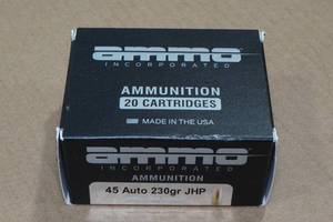 lot 215 image: 20 Ammo Inc .45 Auto 230 Gr JHP Ammo