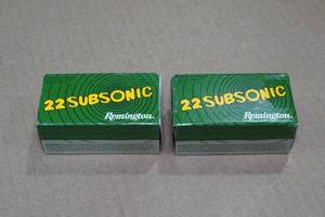 lot 245 image: 100 Remington 22 Subsonic .22 LR HP Ammo