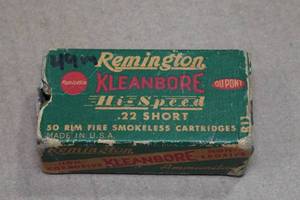 lot 262 image: 49 Mixed .22 Short LRN Ammo