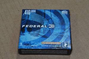 lot 273 image: 5 Federal Power Shok .410 Bore 2-12 Rifled HP Slugs