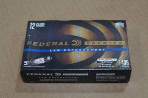 lot 295 image: 5 Federal Premium LE 12 Gauge 2-34 Rifled HP Slugs