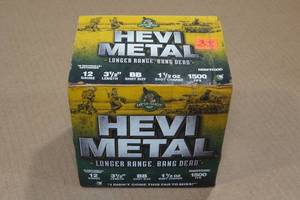 lot 309 image: 25 Hevi Metal 12 Gauge 3-12 BB Shot Shotshells