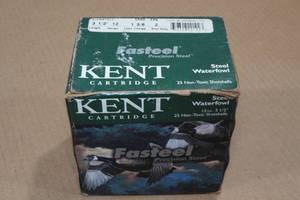 lot 310 image: 25 Kent Waterfowl 12 Gauge 3-12 Steel 2 Shot Shotshells