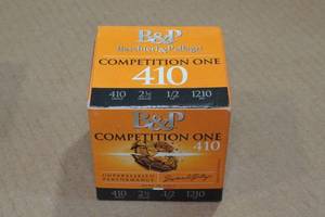 lot 323 image: 25 B&P Competition One .410 Bore 2-12 8 Shot Shotshells