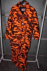 lot 109A image: Winchester Blaze Orange Camo Coveralls -XL