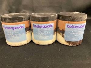 Pack of 3 Bettergoods Chocolate Vanilla Cookie Gelato - 16 FL OZ Each