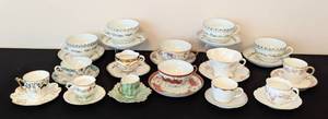 lot 90 image: Assorted Vintage Demitasse and Teacups