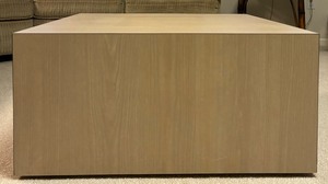 lot 14 image: Beautiful Light Wood Cube Coffee Table