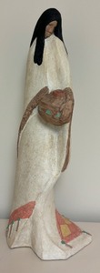 lot 57 image: Vintage 1989 The Gatherer Sculpture Navajo Woman Made in Mexico by Austin Sculpture