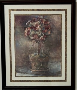 lot 64 image: Beautiful Wall Art Print Market Fresh Topiary by Dawn Barton