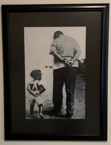 lot 75 image: Precious Picture of Elder Man with Youth Looking up with Amazement