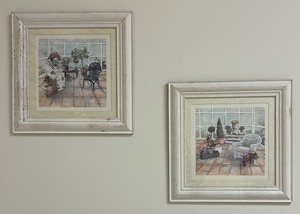 lot 122 image: Lovely Pair of In the Solarium Pictures by C Winterle Olson