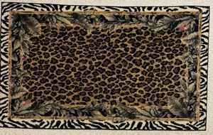 lot 128 image: Gorgeous Accent Rug Jungle Safari from JC Penny