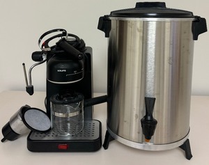 lot 170 image: West Bend Coffee Maker Espresso Mini and Krups Electric Espresso  Cappuccino Machine