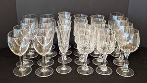 lot 110 image: Assorted Glass and Crystal Stemware