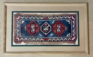 lot 163 image: Pretty Aztec Framed Art