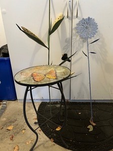 lot 180 image: Outdoor Table and Yard Ornaments