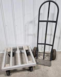 lot 91 image: Aluminum Super Dolly & Hand Truck Dolly