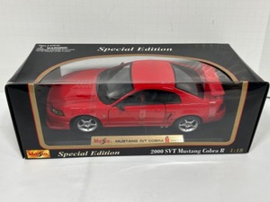 lot 73 image: Maisto Special Edition 2000 Ford Mustang SVT Cobra R 118 Scale Red