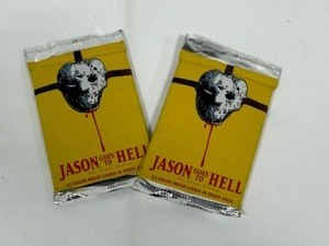 lot 68 image: Vintage 90s JASON GOES TO HELL Trading Cards Sealed Packs Rare
