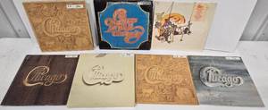 lot 53 image: 7 Vintage Vinyl CHICAGO Record Albums 