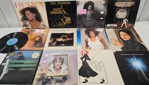 lot 42 image: 13 Vinyl Record Albums Bette Midler, Neil Diamond, Whitney Houston, etc.