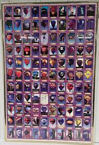 lot 121 image: Framed 1992 Albuquerque  BALLOON Festival Uncut Collector Cards 
