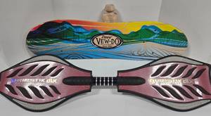 lot 151 image: Zippy Vew-Do Balance Board & Ripstik DLX Board