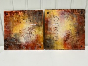lot 52 image: Lucite Modern ART Sculpture Pictures by Reef Angers UNDERNEATH IT ALL