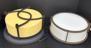 lot 208 image: Low Profile Ceiling Lights - Qty 2