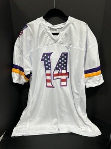 lot 72 image: Vintage Minnesota Vikings #14 Stefon Diggs Signed Jersey