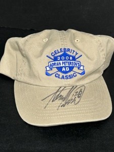 lot 147 image: 2008 Adrain Petersons Celebrity Classic Ball Hat Autograph by Viking Adrian Peterson #28