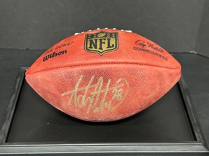 lot 25 image: MINNESOTA VIKINGS Signed ADRIAN PETERSON # 28 Football Wilson NFL In Display Box