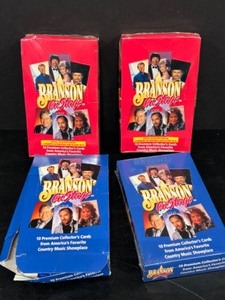 lot 125 image: Vintage 1992 Lot of BRANSON Collectible Trading Cards in Factory Sealed Boxes