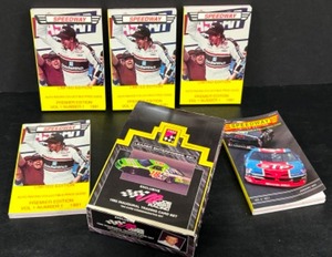 lot 131 image: Vintage 90s SPEEDWAY Racing Collectible Books & Leader Enterprises - 13 Sealed Packs