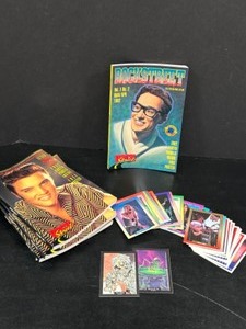 lot 139 image: Vintage ROCK N ROLL Collection of Trading Cards, Magazines And More