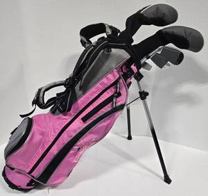 lot 176 image: US Kids Golf 5-Club Set wStand Bag 