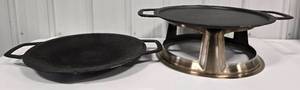 lot 194 image: Solo Stove Grill Top w2 Cast Iron Cooking Pans