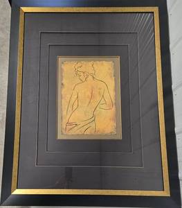 lot 77 image: Dan Bennion Etude de Femmel II Framed Museum Art Print 