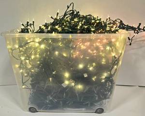 lot 289 image: Multiple Strands of LED Clear Holiday Lights - All Work